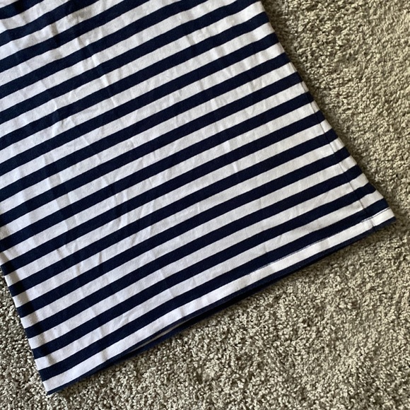 Navy and white horizontal stripes sailor top - Picture 10 of 16